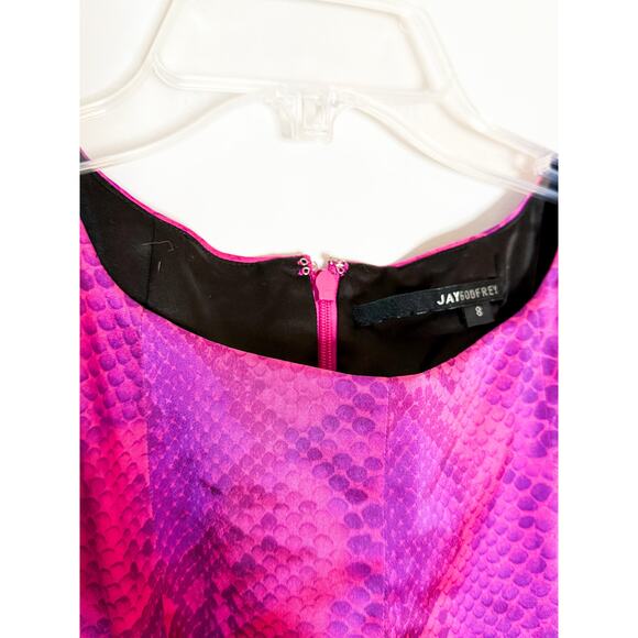 Jay Godfrey Animal Skin Dress Size 8 - Picture 2 of 6